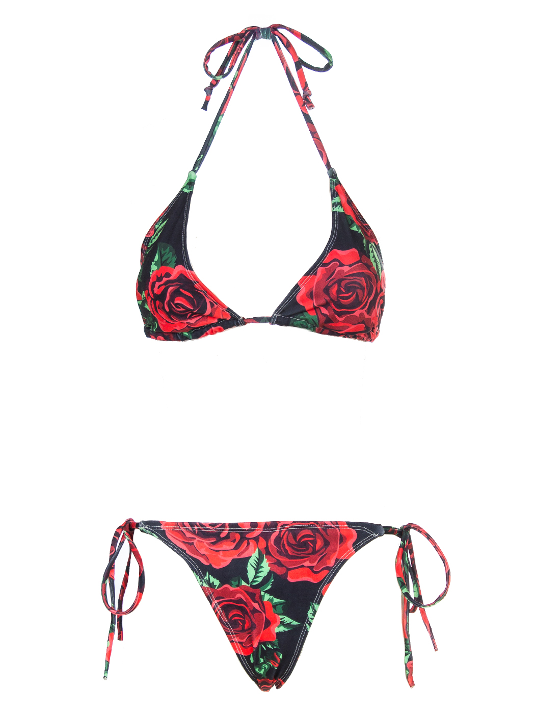 TWO PIECE SWIMSUIT ANIMALIER AND ROSES, 3 TG